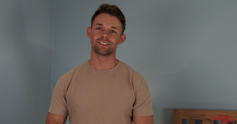 Good looking straight guy Paul Flynn in a wanking video for Englishlads