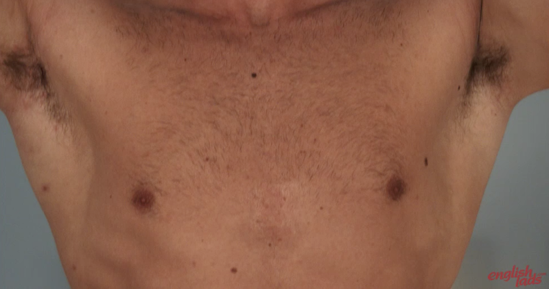 Straight guys hairy chest in a wanking video for englishlads