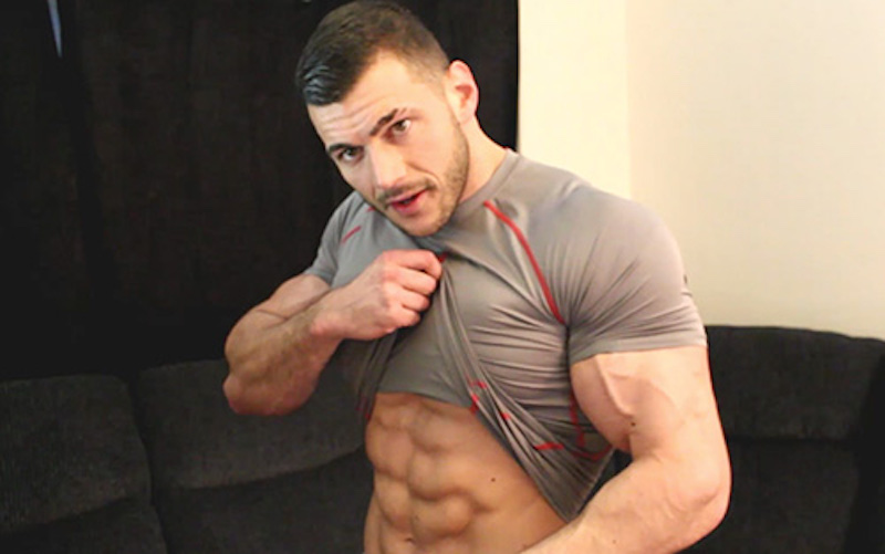 Muscle worship video with Joshua Armstrong