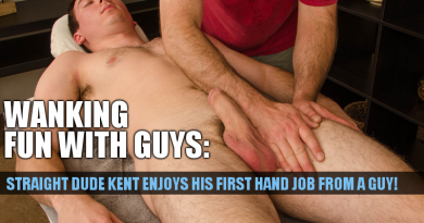 Straight guy hand job first time