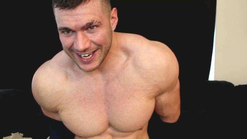 muscle man wanking video