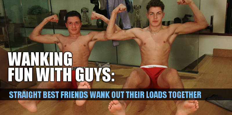 Straight best buddies wank off together on video for the first time - Buddy...