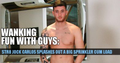 Click to see straight jock Carlos Garcia wanking and cumming on video at English Lads