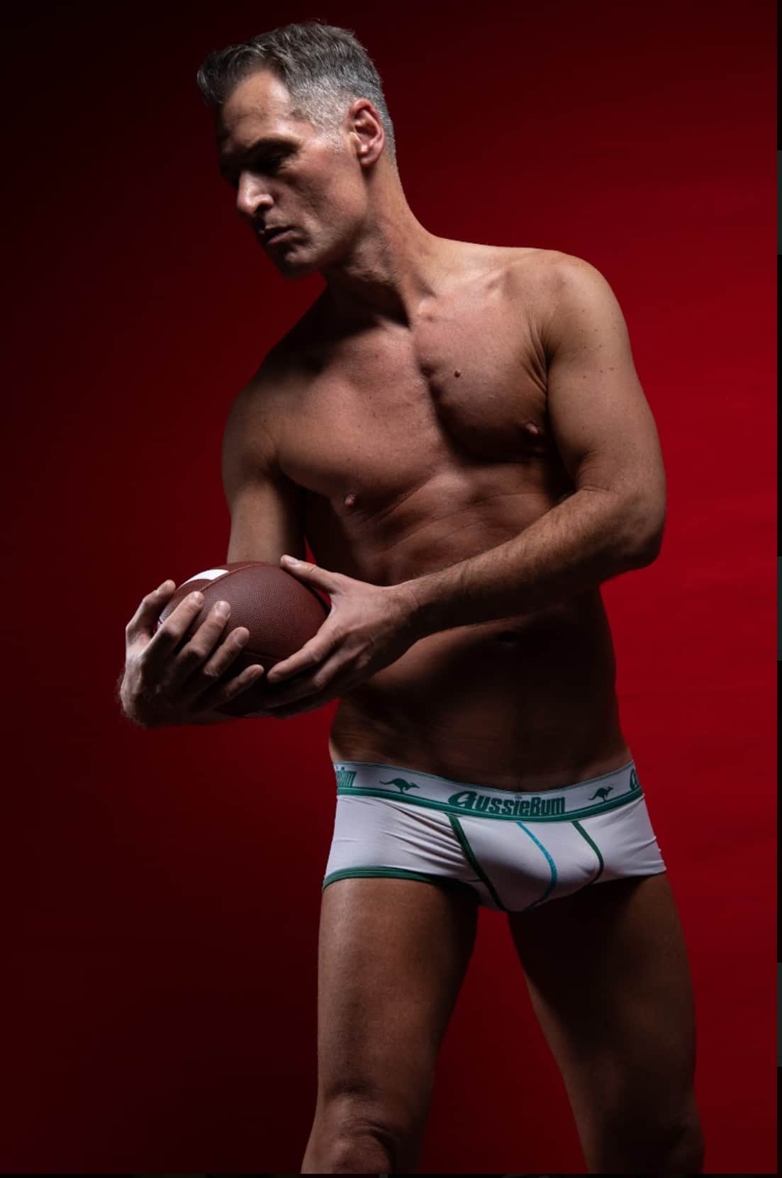 Model Mark Berlin bulging in underwear